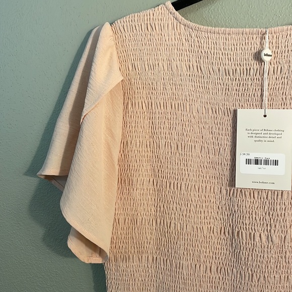 Bohme Brooks midi dress in Peach. Size L - Picture 3 of 5